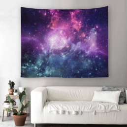 Blue Cosmos Tapestry